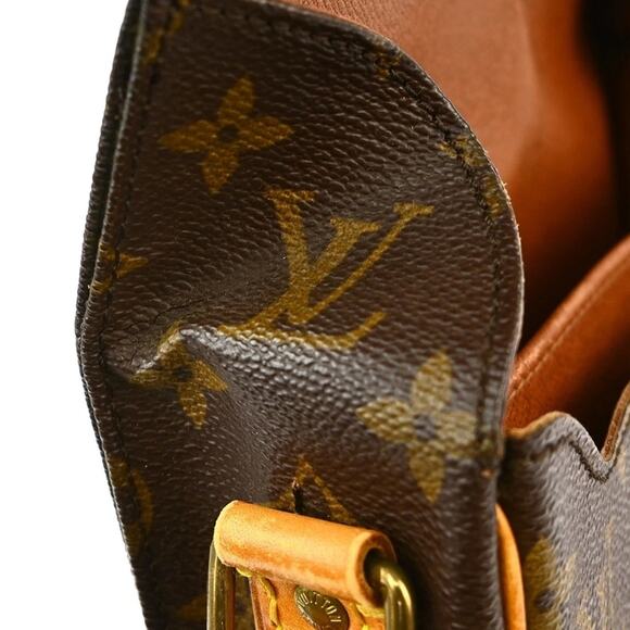 AUTHENTIC LOUIS VUITTON CARTOUCHIERE MM SHOULDER CROSSBODY BAG MONOGRAM 8904SL - Picture 9 of 13